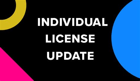 Individual licenses .